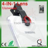 Hot Cellphone Parts Fish Eye Zoom Camera Lens 4 in 1 for Samsung Galaxy s3 I9300 Note 2