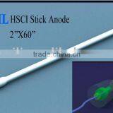 2''X60'' HSCI Solid Rod Stick Anode