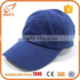 Promotional custom baseball cap cotton baseball cap with hook and loop closure