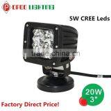 On Sale Auto Parts 3" Cube Light, 4WD Truck Tractor 20W Cube Light