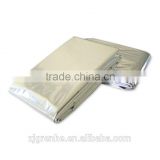 EM48011 Waterproof Foil Silver Mylar Thermall Rescue Emergency Blanket