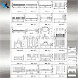 OEM Black Anodized Extruded Aluminum Profile Speaker Heat Sink 28X25MM thumbnail-6