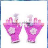 100% Acrylic Ballerina Knit Child Hat Scarf Gloves Set thumbnail-4