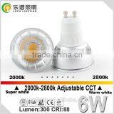 CCT Dimming Led Bulb Gu10 Ra88 GU10 Led Dimmable 6 Watt CE,RoHS Certification Gu10 Led Bulbs thumbnail-1