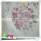 Jacquard Upholstery Poyester Curtain Fabrics White Backgound New Design Floral and European thumbnail-2