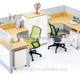 Modern Modular Silvery White Office Workstation thumbnail-3
