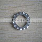 Teeth lock washer fastener zinc plated