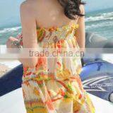 BSC095 Hot Pretty Women One Piece Printing Skirt Bikini Swimwear thumbnail-3