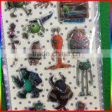Embossed PVC Stickers Cartoon Figure Stickers With Silver Range thumbnail-2
