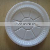 white round party plate