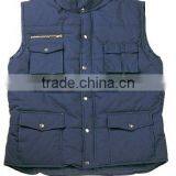 Blue Men Body Warmer Vest