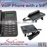 SC-9076-PE cost effective VoIP Phone with PoE 2 SIP account