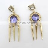 Stylish names of earring styles lavender stone earring