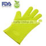 Silicone Baking Glove Kitchen Glove ,5 Fingers BBQ Silicone Rubber Baking Glove thumbnail-2