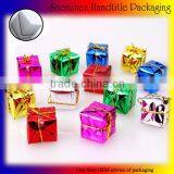 decorative packaging christmas paper gift box with ribbon