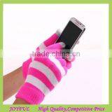 Fashion Winter Europe and America Strips Screen Print Gloves