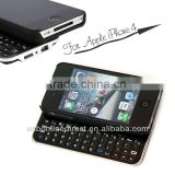 High quality Slide-out Wireless Bluetooth keyboard case for iphone4/4s/4g, mini wireless bluetooth keyboard for iphone 4
