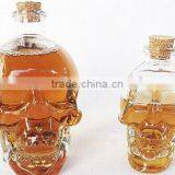 Clear Glass Skull Decanter - Fill It Up W/ Wine, Beer or Liquor, 100/150/380/700 ml thumbnail-3