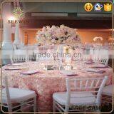 luxury rossete table cloth for wedding