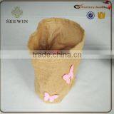 Convinient Waterproof High Quality Raw Jute Material Orchid Flower Pots thumbnail-1