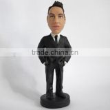 Custom bobble head figurine,Plastic mini figure bobble head bodies,Make custom bobble head people