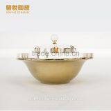 New Style Ceramic Dinnerware /European Fruit Bowl With Lid thumbnail-2