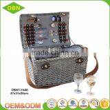 Wholesale High Quality Cheap Luxury Wicker Personalized Disposable Empty Mini Picnic Basket thumbnail-1