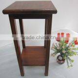 Wholesale Wooden Two Layers Wooden Garden Flower Shelf thumbnail-1