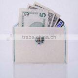 New Products 2017 Simple Cheap Red Polyester Business Card Pocket Money Wallet Wool Fabric Case for Phone Case With Button thumbnail-4