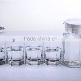 500ml Octagonal Glass Jug Set thumbnail-1