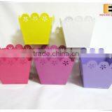 Galvanived Tin Sqaure Shape Plant Pot thumbnail-1