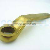 27mm Offset Striking Box Wrench Hammer Slogging Spanner Al-Br Non Sparking Hnad Tools thumbnail-2