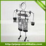 Girl Shape Grarden Metal Flower Pot Stand thumbnail-1