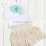 2017 High Quantity Baby Spring/summer Outfits Lace Petti Set thumbnail-5