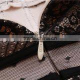 2015 New Elegant Fashion Black Lace Bandage Print Dress Bodycon Cute Girl Evening Party Dress thumbnail-4