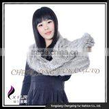 CX-S-123C Winter Women Rabbit Fur Scarves / Women Rabbit Fur Scarf thumbnail-6