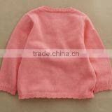 Custom Trendysweet Cute Bows Infant Toddler Girls Latest Pink Cardigan Sweater thumbnail-2