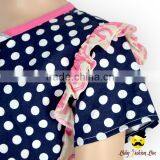 Summer Child Punjabi Suits Polka Dots Ruffle Short Sleeve Little Girl Bodysuit Shorts Type One Piece Jumpsuit thumbnail-4