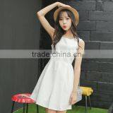 Summer New Design Young Lady Dress Fashion Printed Cotton Linen A-LINE Embroidered Dress Sleeveless Vest Dress thumbnail-2
