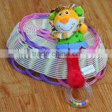Cute Animal Rattle Insert Baby Educational Plush Toys With Ring in Colorful Beans thumbnail-3