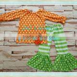 Spring Baby Image of Girls Without Clothes Halloween Pumpkin Color Children Outfit thumbnail-2