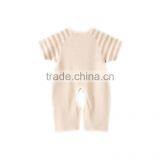 Wholesale Organic Baby Clothes 100% Organic Cotton Striped Romper Baby Clothing thumbnail-6