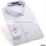 New Style Metal Button Shirt Latest Design for Men 2016 Organic Cotton Leisure Shirt thumbnail-2