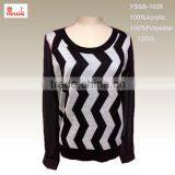 Jacquard Sweater 100%Acrylic Woolen Sweater for Ladies thumbnail-1