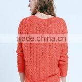Branded Ladies See-through Loose Pullover Free Crochet Sweater Pattern With Custom Wholesale thumbnail-4