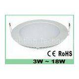SMD2835 Slim Round LED Ceiling Panel Light Pure White CE ROHS 12W Ra70 IP44 Dustproof thumbnail-1