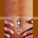 Button Wholesale Body Jewelry Gem Belly Ring thumbnail-5