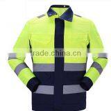 new fashion yellow safety reflective jacket unisex workwear