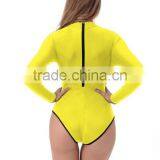 2017 Long Sleeve Printed One Piece Swimsuit for Women thumbnail-3