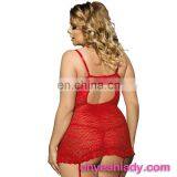 Three Color Four Size Lace See Through Sexy Lingerie for Fat Women thumbnail-4